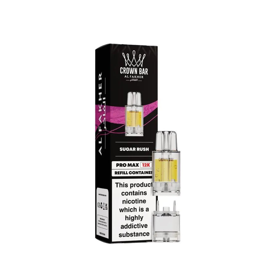 bulk wholesale Al Fakher Pro Max 12k Replacement Pods Box of 5 - Banana Ice