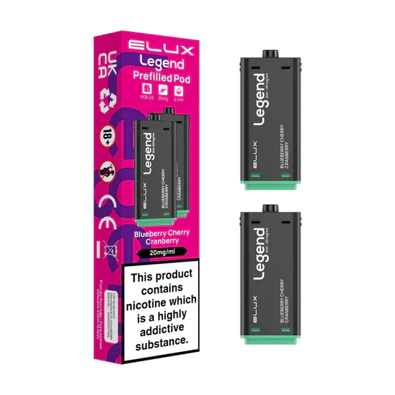 bulk wholesale Elux Legend 1500 Replacement Pods Pack of 2 - Blueberry Cherry Cranberry