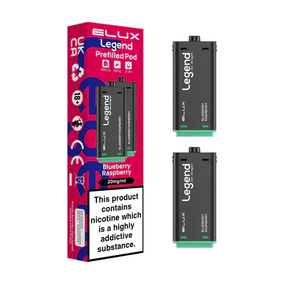 bulk wholesale Elux Legend 1500 Replacement Pods Pack of 2 - Blueberry Fusion