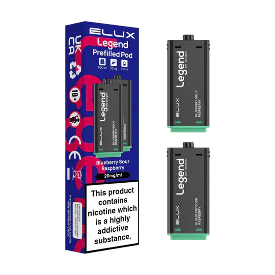 bulk wholesale Elux Legend 1500 Replacement Pods Pack of 2 - Blueberry Raspberry
