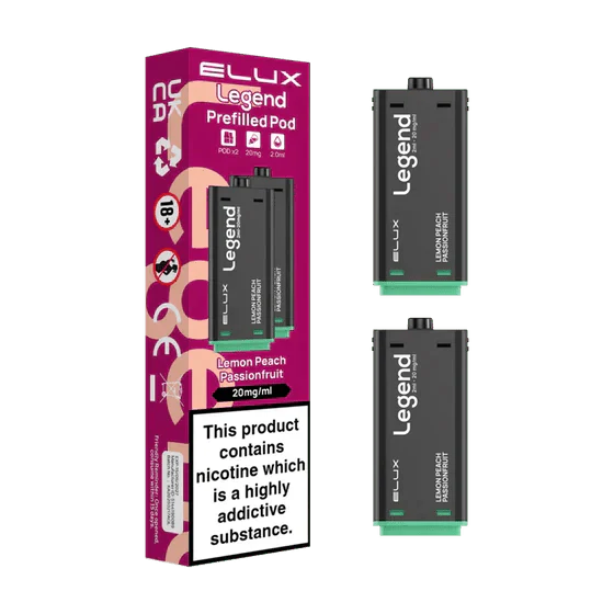 bulk wholesale Elux Legend 1500 Replacement Pods Pack of 2 - Lemon Peach Passionfruit
