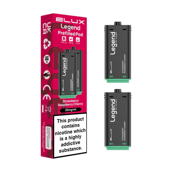 bulk wholesale Elux Legend 1500 Replacement Pods Pack of 2 - Strawberry Raspberry Cherry