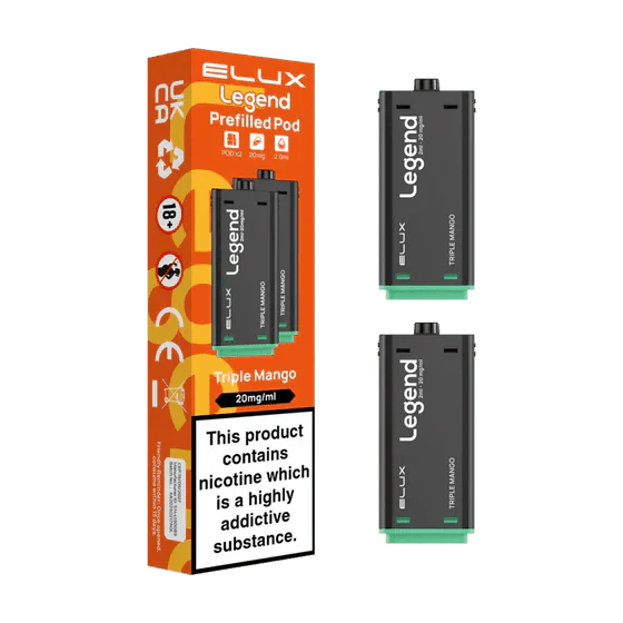 bulk wholesale Elux Legend 1500 Replacement Pods Pack of 2 - Triple Mango