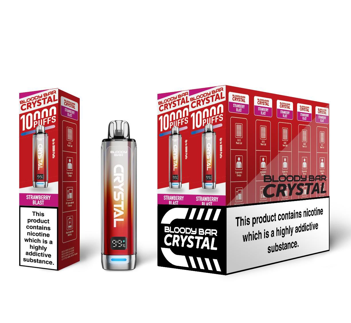 Bloody Bar Crystal 10K Vape Kit Bloody Bar Crystal 10K Vape Kit