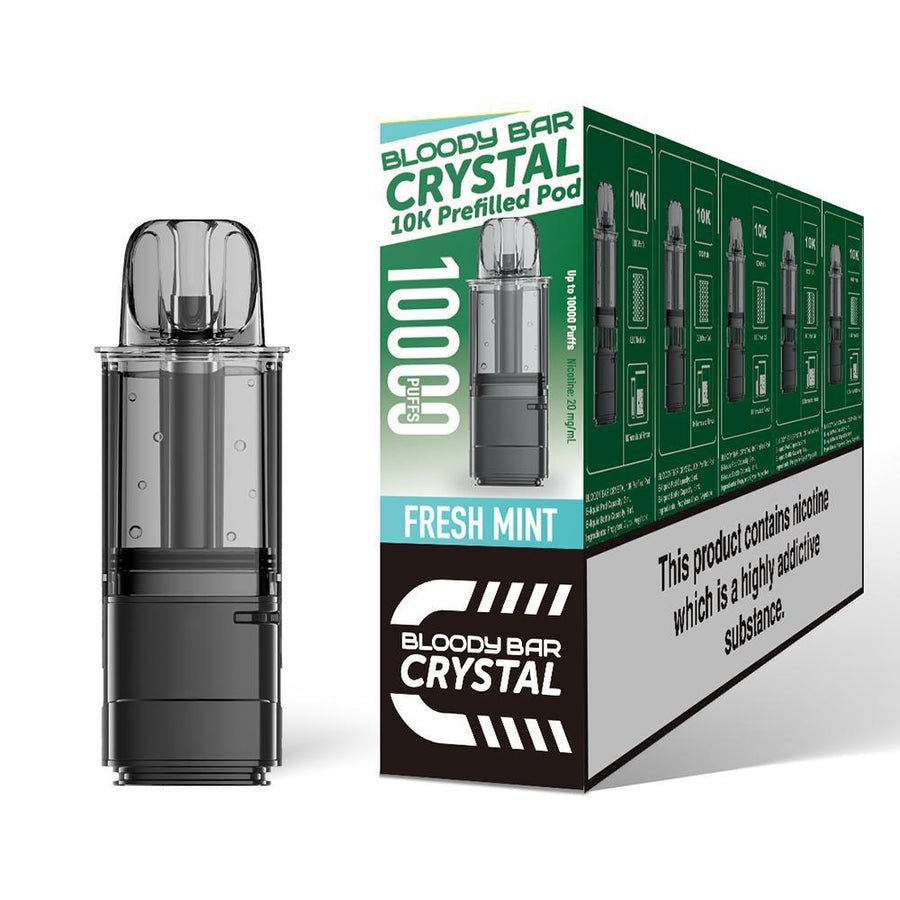 buy Bloody Bar Crystal 10k Replacement Pods Pack of 5 at Wolfvapes.co.uk