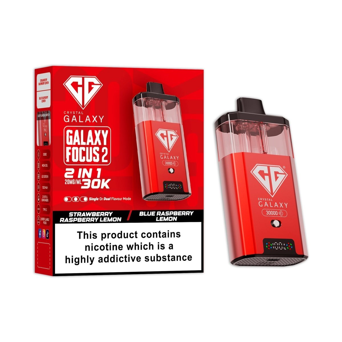 Crystal Galaxy Focus 2 Prefilled 2 in 1 Pod Kit Crystal Galaxy Focus 2 Prefilled 2 in 1 Pod Kit