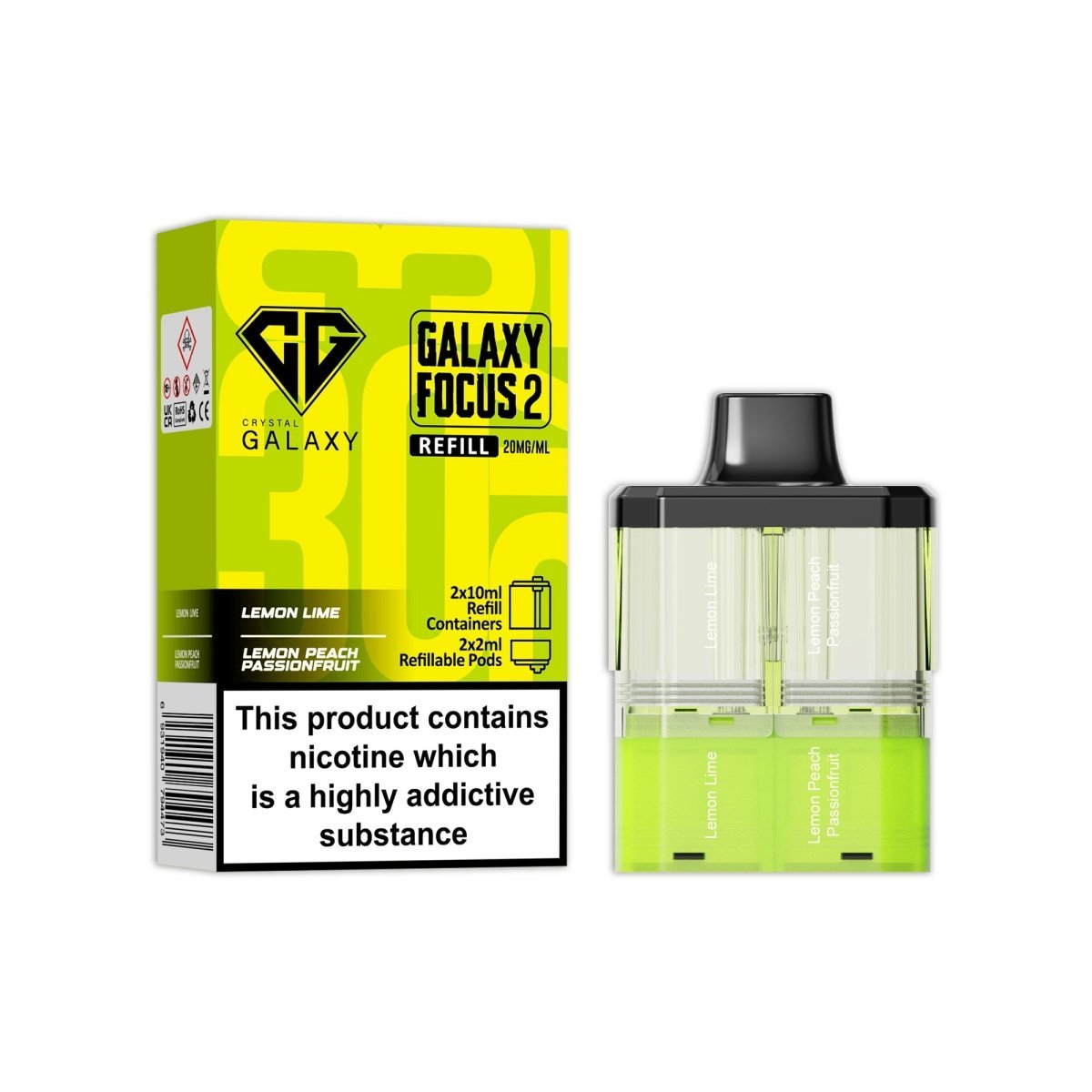 buy Crystal Galaxy Focus 2 Replacement Pods at Wolfvapes.co.uk