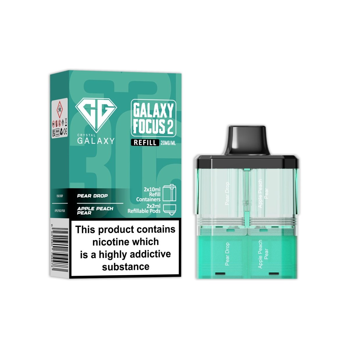 buy Crystal Galaxy Focus 2 Replacement Pods at Wolfvapes.co.uk