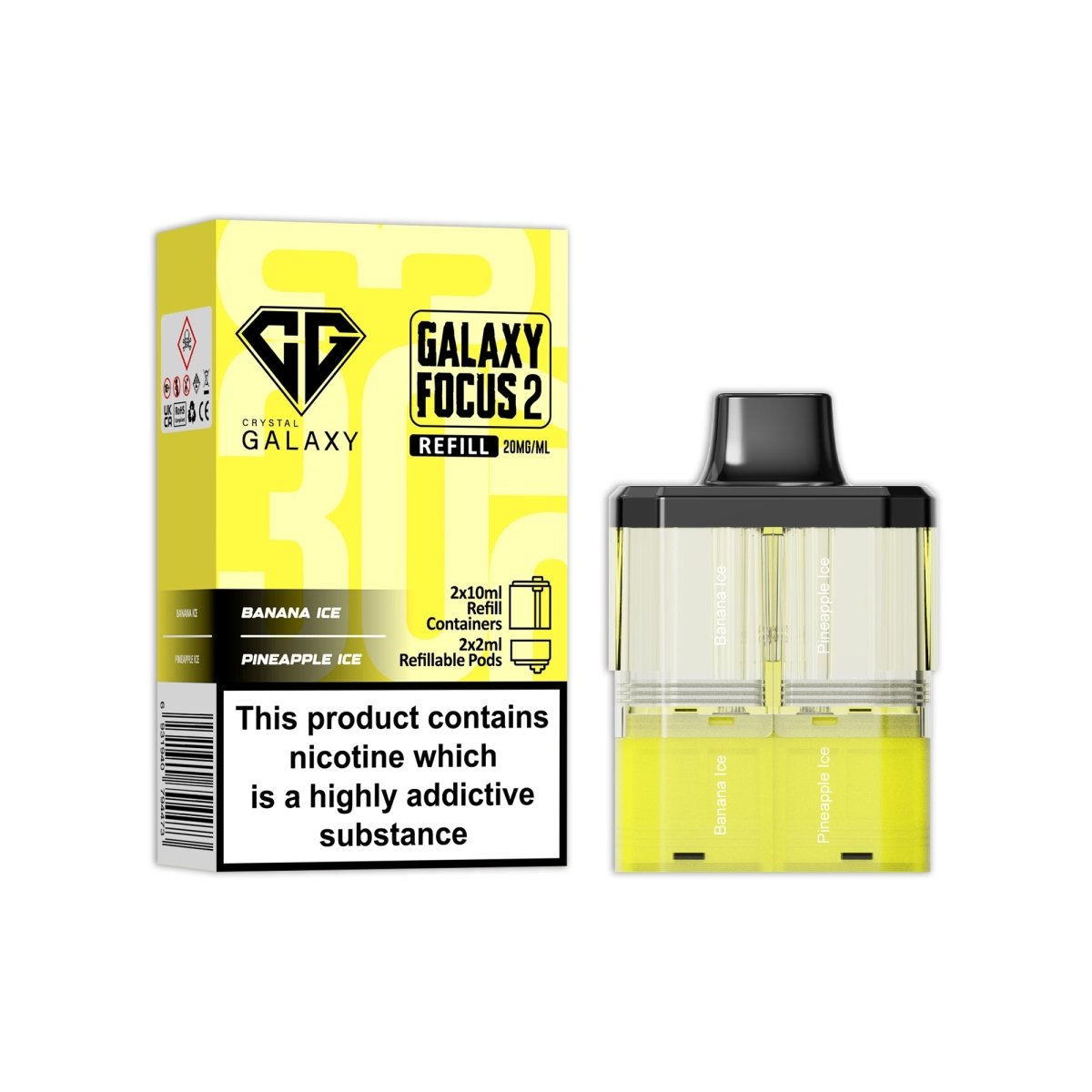 buy Crystal Galaxy Focus 2 Replacement Pods at Wolfvapes.co.uk