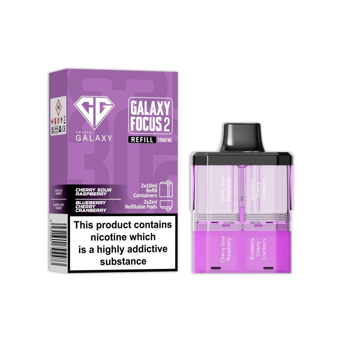buy Crystal Galaxy Focus 2 Replacement Pods at Wolfvapes.co.uk
