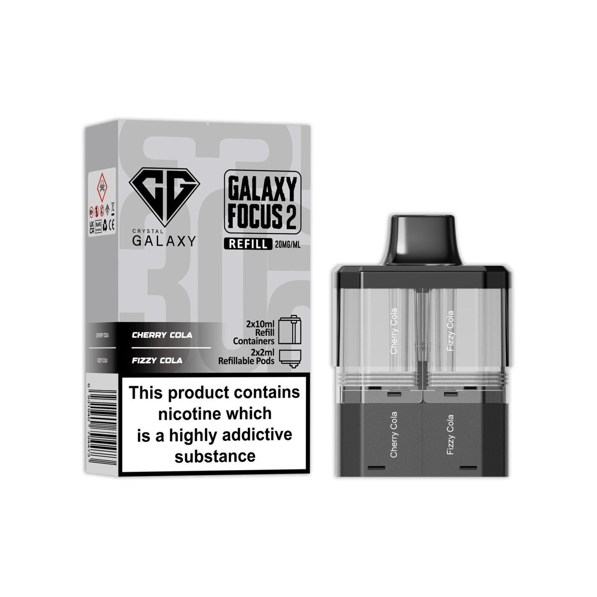 Crystal Galaxy Focus 2 Replacement Pods Crystal Galaxy Focus 2 Replacement Pods