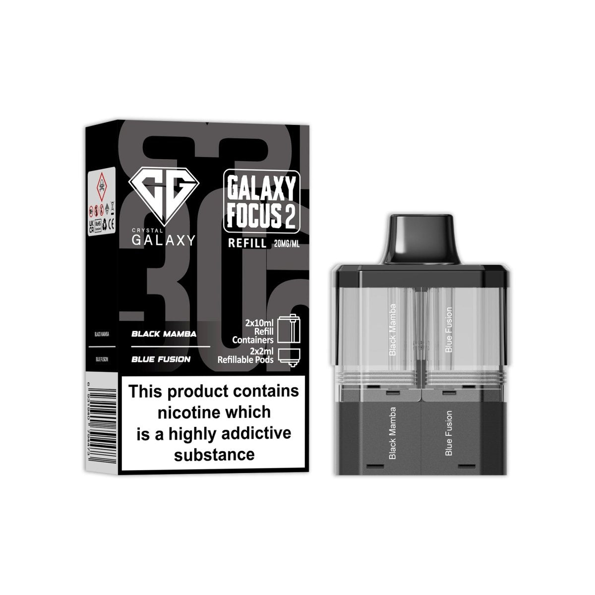 buy Crystal Galaxy Focus 2 Replacement Pods at Wolfvapes.co.uk