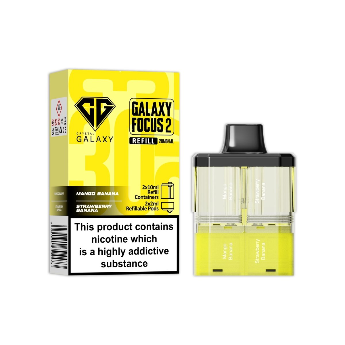 buy Crystal Galaxy Focus 2 Replacement Pods at Wolfvapes.co.uk