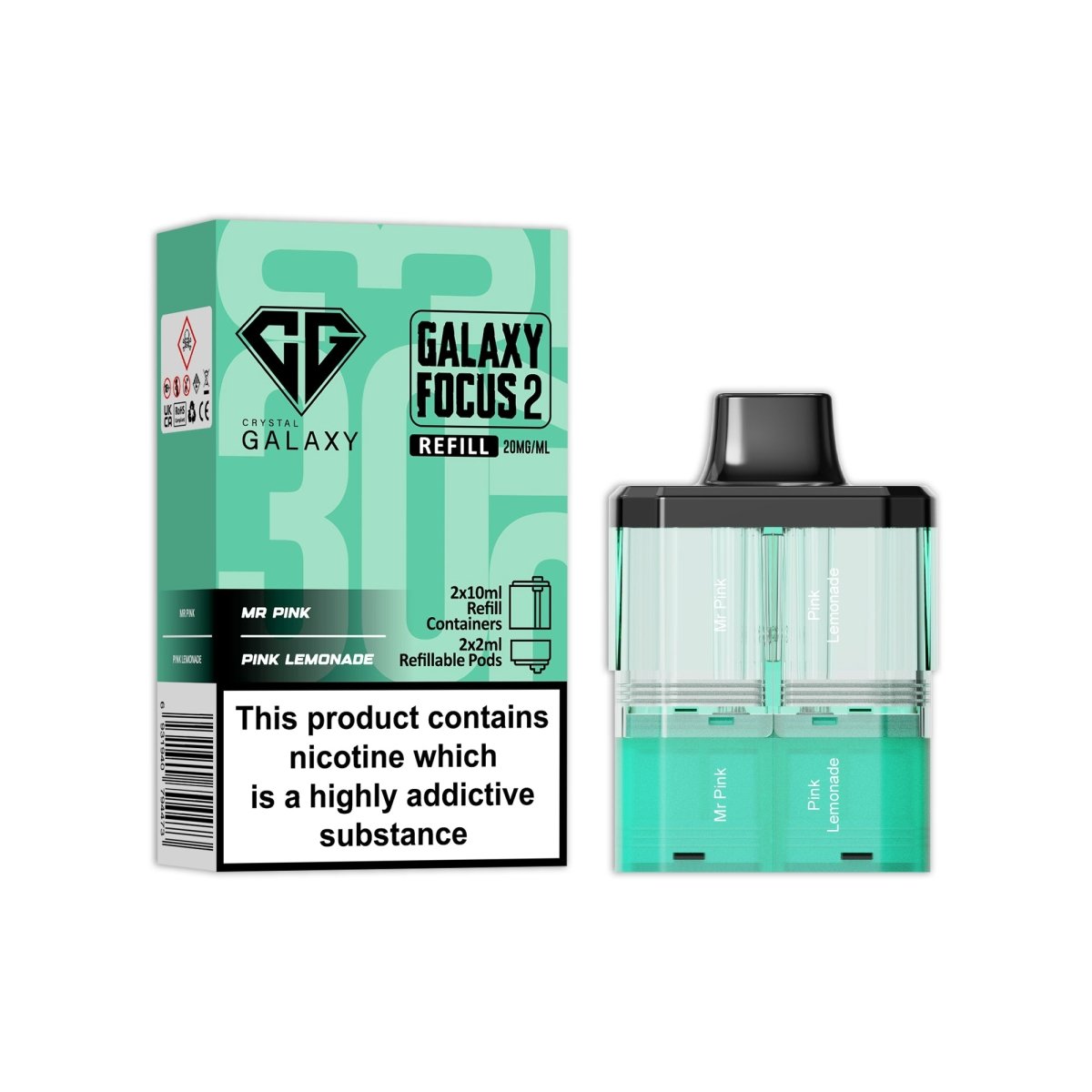buy Crystal Galaxy Focus 2 Replacement Pods at Wolfvapes.co.uk