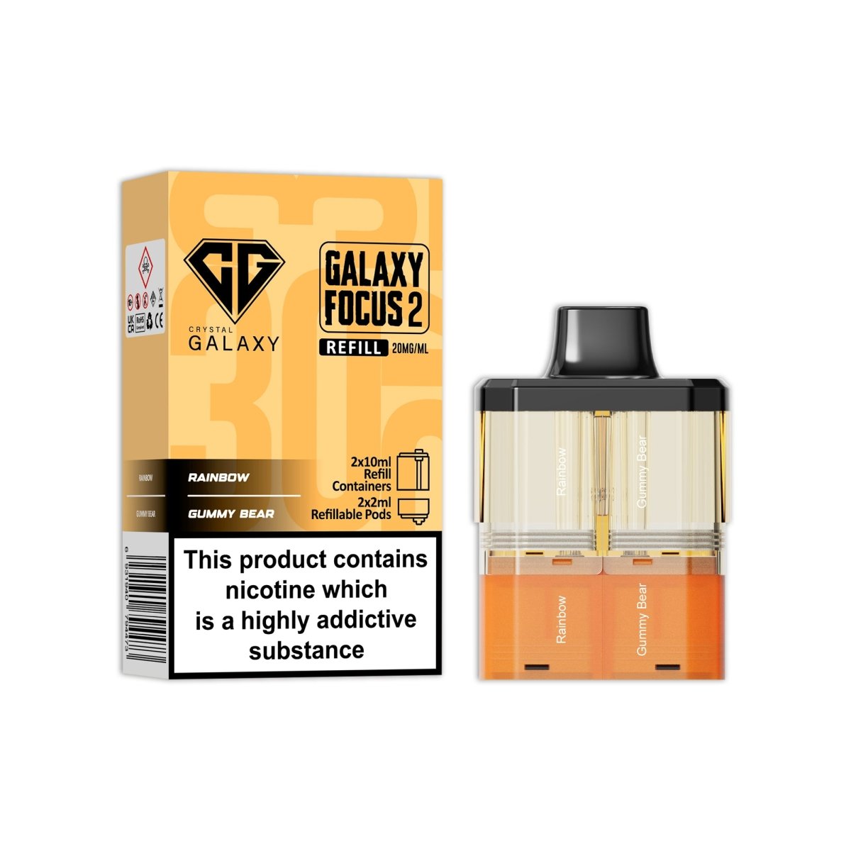 buy Crystal Galaxy Focus 2 Replacement Pods at Wolfvapes.co.uk