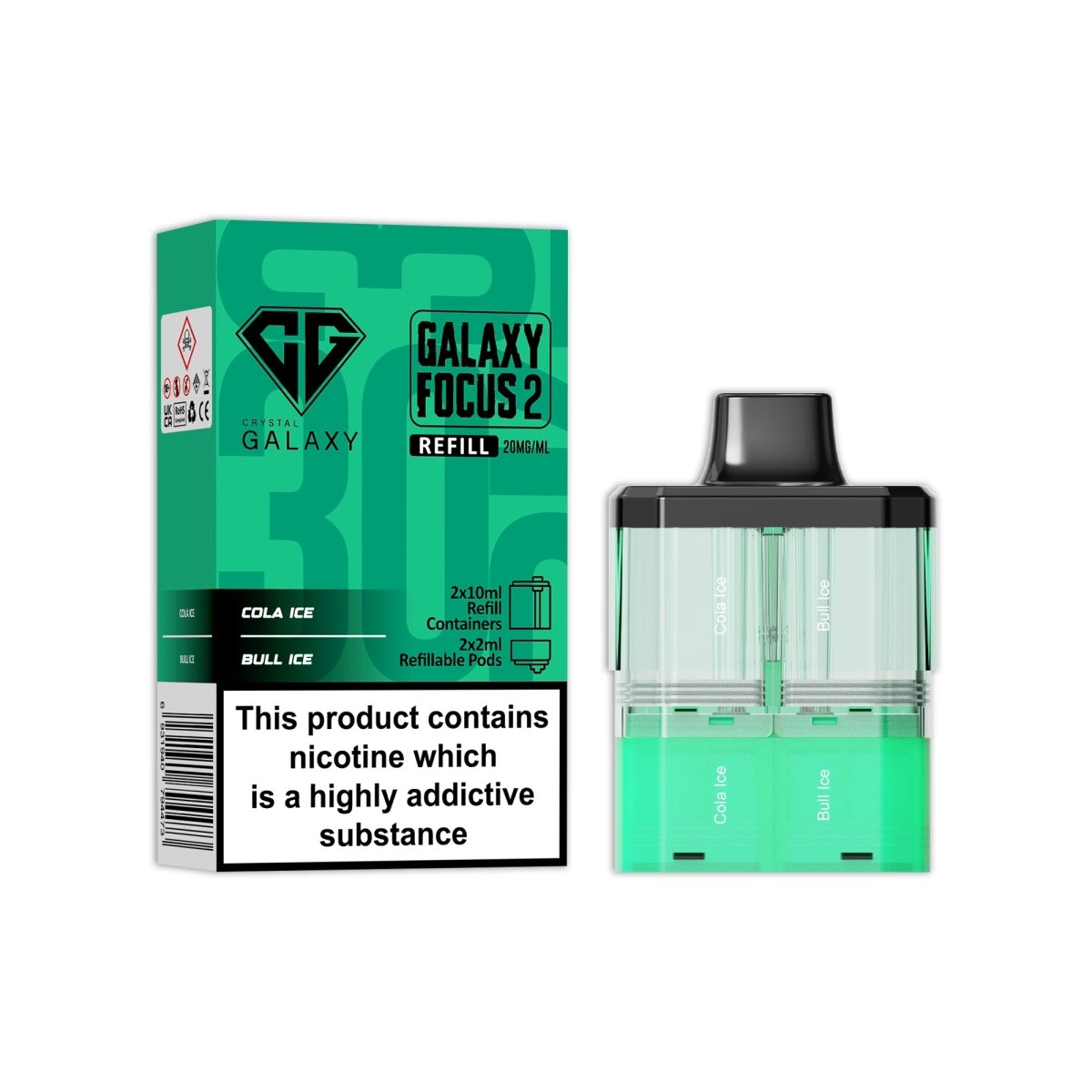 buy Crystal Galaxy Focus 2 Replacement Pods at Wolfvapes.co.uk
