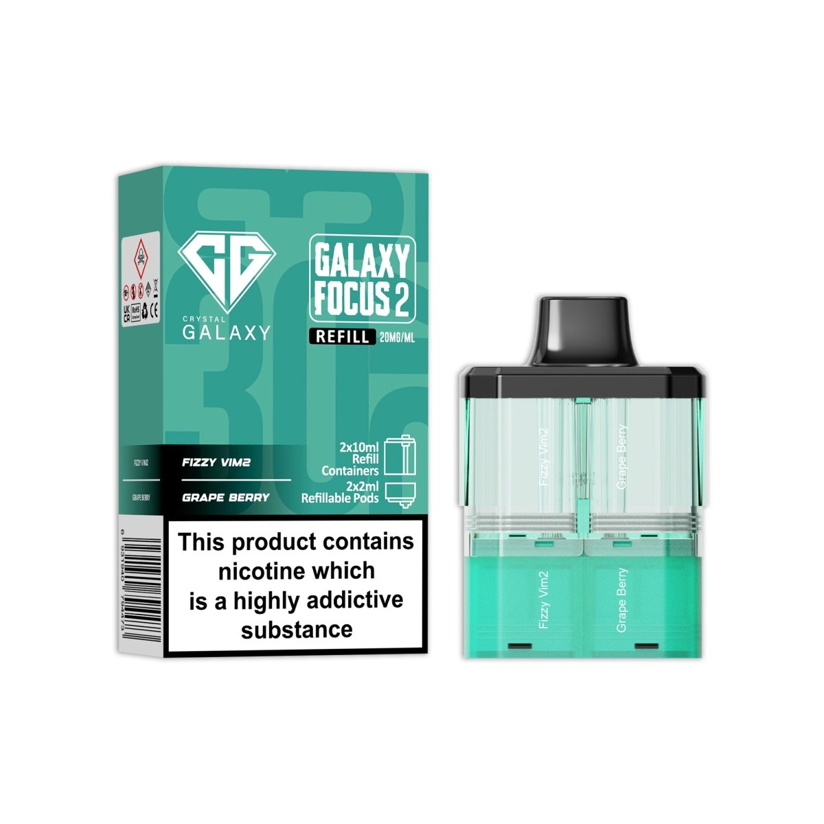buy Crystal Galaxy Focus 2 Replacement Pods at Wolfvapes.co.uk