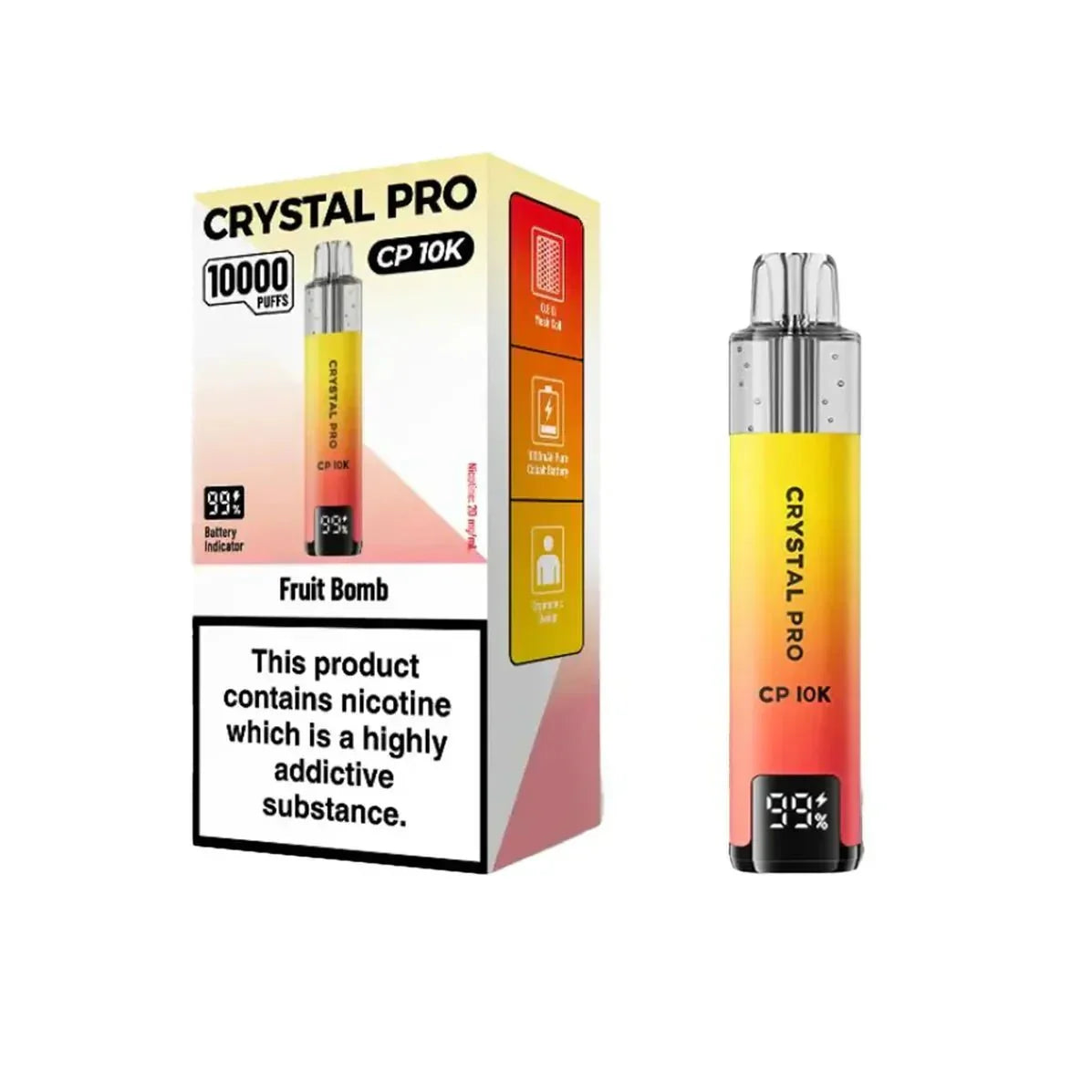 buy Crystal Pro CP10000 Prefilled Pod Kit Box of 5 at Wolfvapes.co.uk