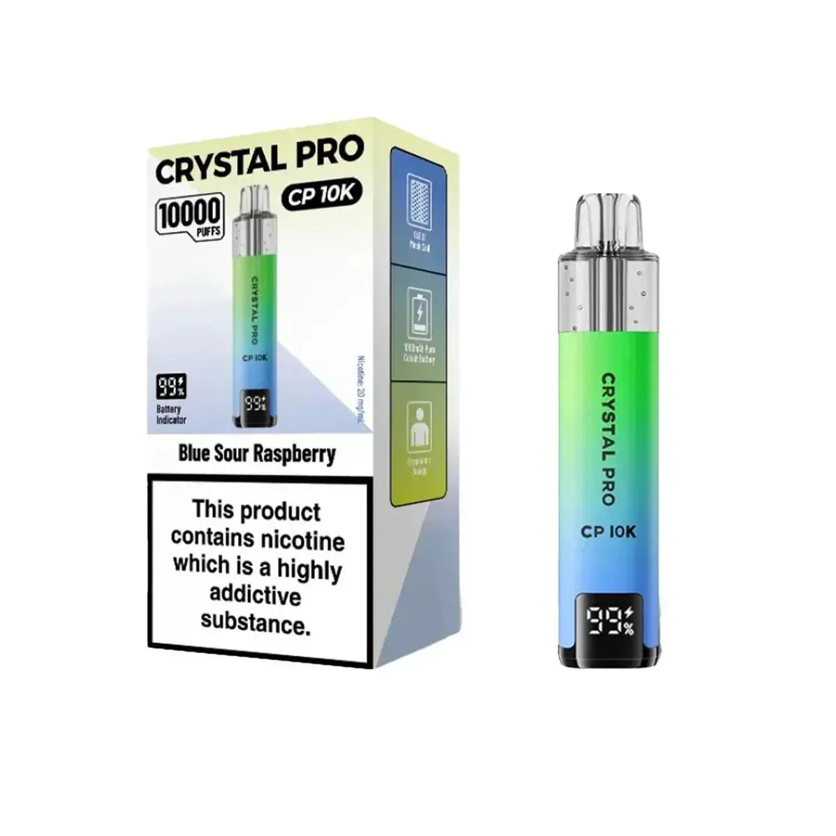buy Crystal Pro CP10000 Prefilled Pod Kit Box of 5 at Wolfvapes.co.uk