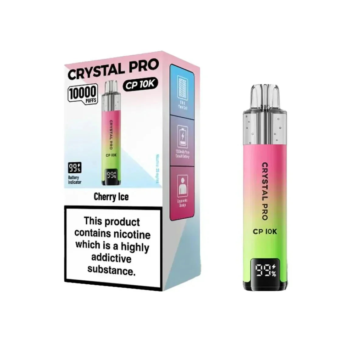 buy Crystal Pro CP10000 Prefilled Pod Kit Box of 5 at Wolfvapes.co.uk