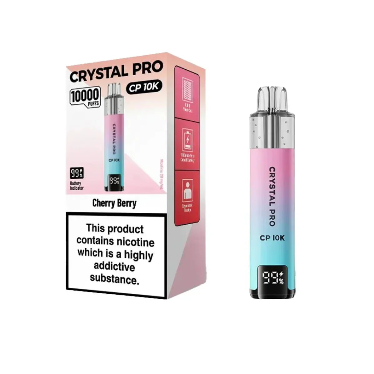 buy Crystal Pro CP10000 Prefilled Pod Kit Box of 5 at Wolfvapes.co.uk