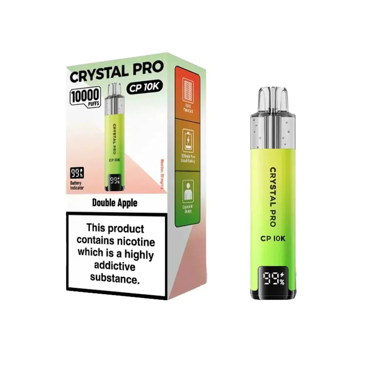 buy Crystal Pro CP10000 Prefilled Pod Kit Box of 5 at Wolfvapes.co.uk