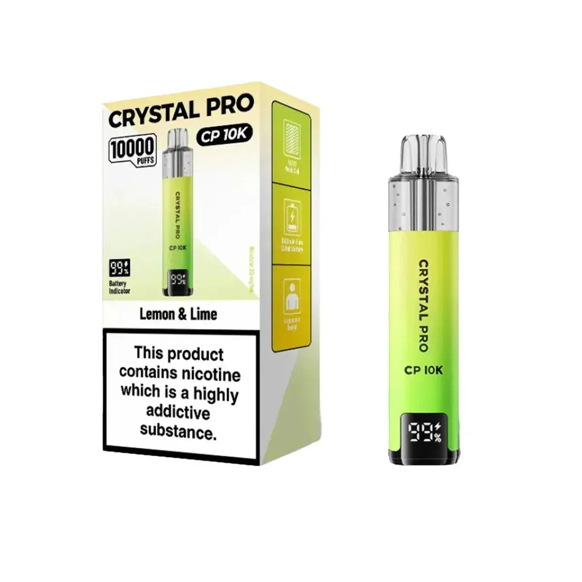 buy Crystal Pro CP10000 Prefilled Pod Kit Box of 5 at Wolfvapes.co.uk