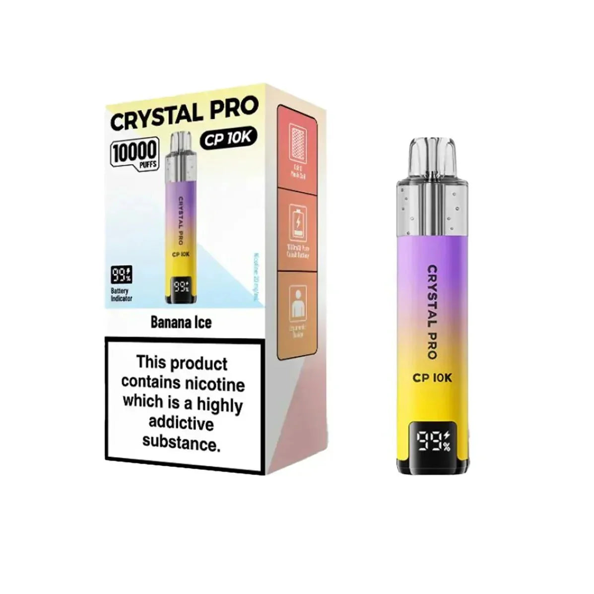 buy Crystal Pro CP10000 Prefilled Pod Kit Box of 5 at Wolfvapes.co.uk