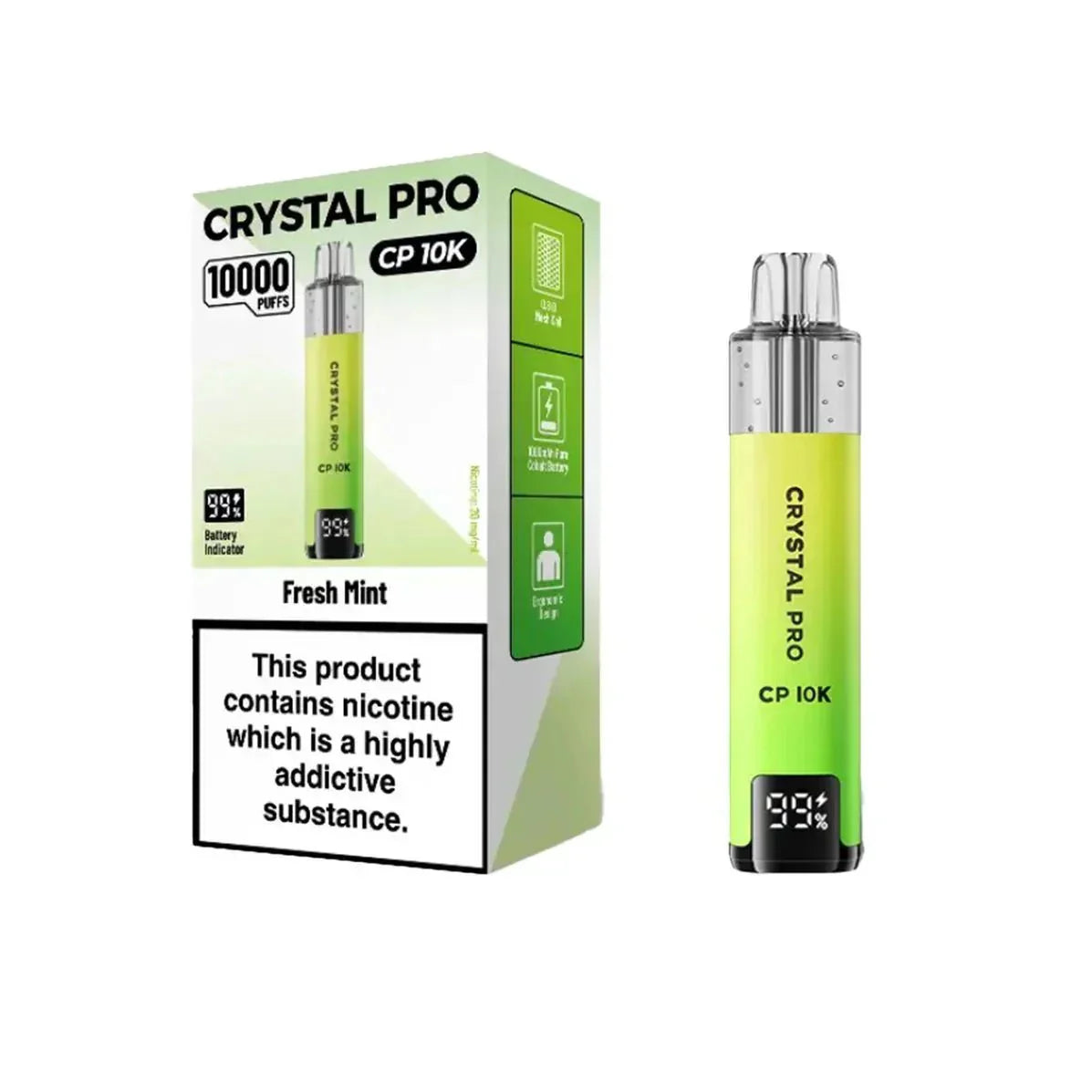 buy Crystal Pro CP10000 Prefilled Pod Kit Box of 5 at Wolfvapes.co.uk