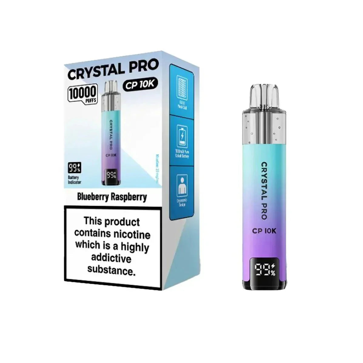 buy Crystal Pro CP10000 Prefilled Pod Kit Box of 5 at Wolfvapes.co.uk