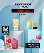 buy Defender F1 - 10000 Prefilled Pod Vape Kit at Wolfvapes.co.uk