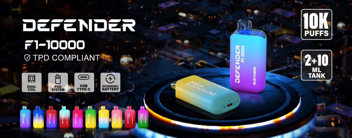 buy Defender F1 - 10000 Prefilled Pod Vape Kit at Wolfvapes.co.uk