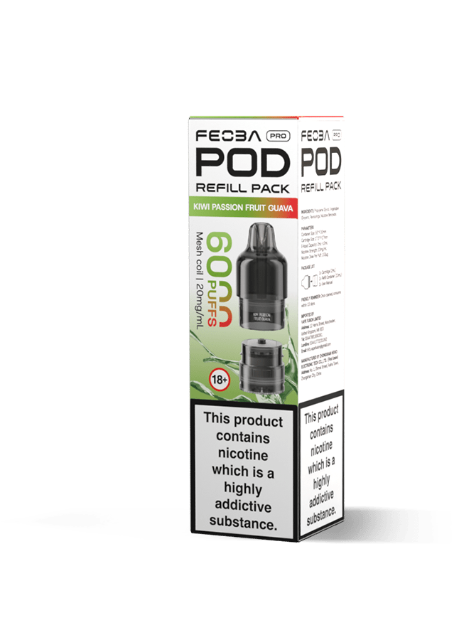buy Feoba Pro 6000 Replacement Pods Box of 5 at Wolfvapes.co.uk