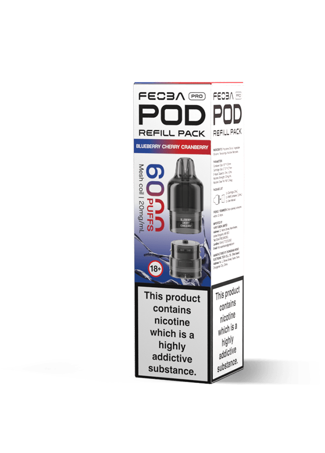 buy Feoba Pro 6000 Replacement Pods Box of 5 at Wolfvapes.co.uk