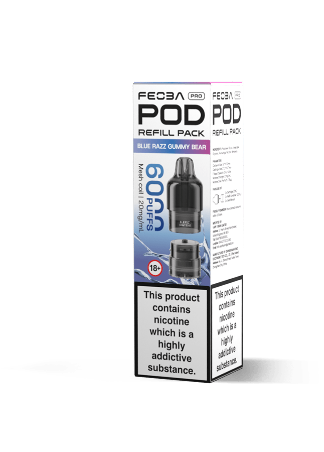 buy Feoba Pro 6000 Replacement Pods Box of 5 at Wolfvapes.co.uk