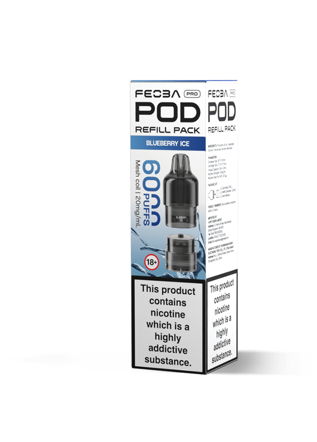 buy Feoba Pro 6000 Replacement Pods Box of 5 at Wolfvapes.co.uk