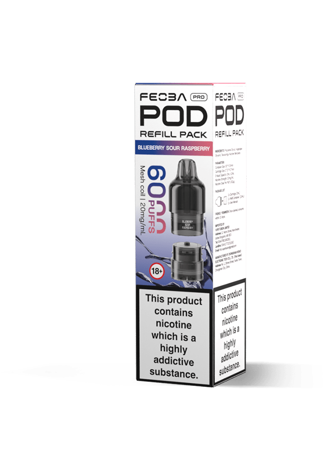 buy Feoba Pro 6000 Replacement Pods Box of 5 at Wolfvapes.co.uk