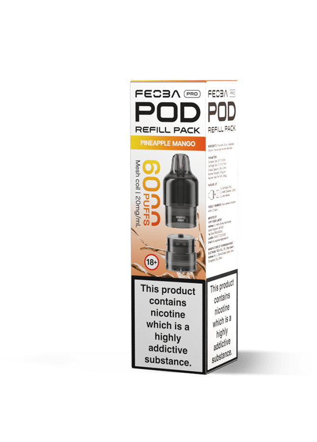 buy Feoba Pro 6000 Replacement Pods Box of 5 at Wolfvapes.co.uk
