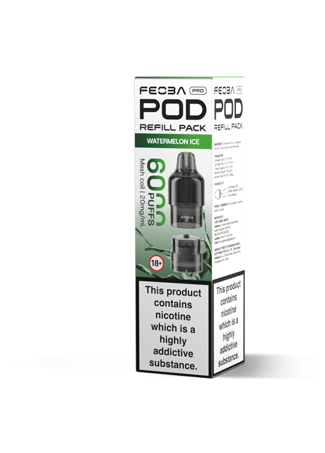 buy Feoba Pro 6000 Replacement Pods Box of 5 at Wolfvapes.co.uk