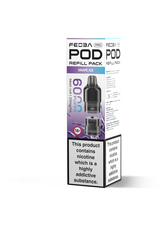 buy Feoba Pro 6000 Replacement Pods Box of 5 at Wolfvapes.co.uk