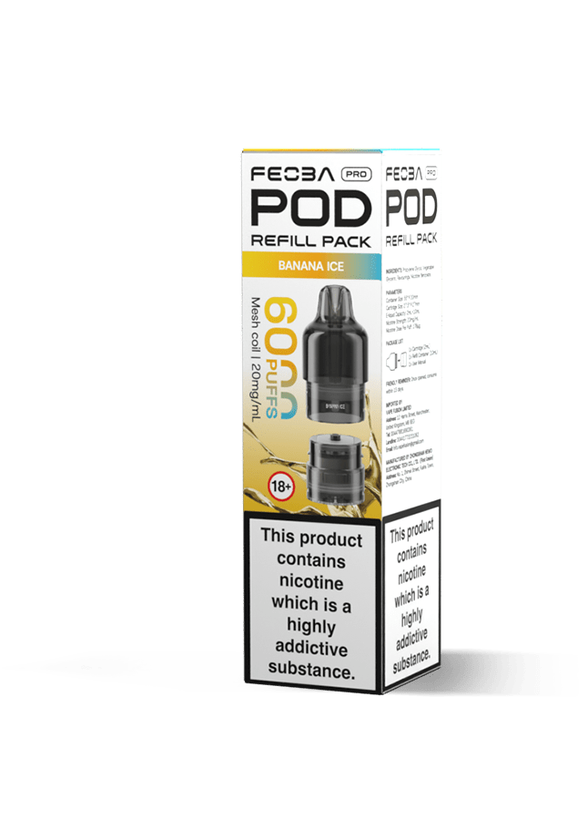 buy Feoba Pro 6000 Replacement Pods Box of 5 at Wolfvapes.co.uk