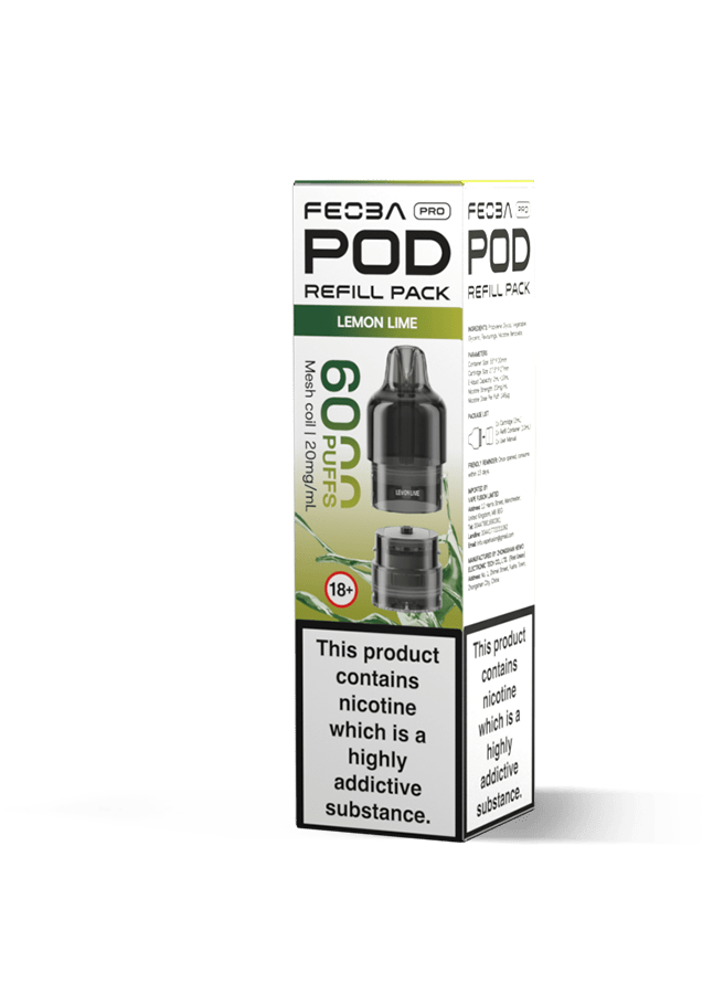 buy Feoba Pro 6000 Replacement Pods Box of 5 at Wolfvapes.co.uk