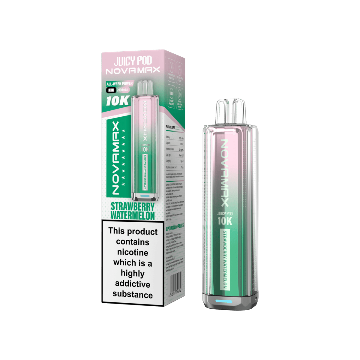buy Juicy Pod Novamax 10k Prefilled Pod Vape Kit Pack of 5 at Wolfvapes.co.uk