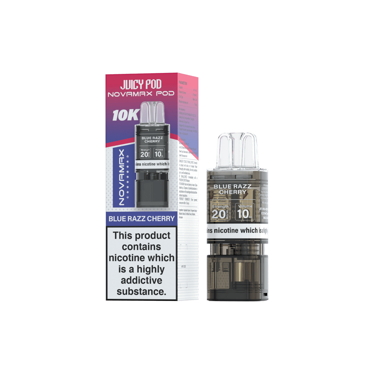 buy Juicy Pod Novamax 10k Replacement Pods - 10 pack at Wolfvapes.co.uk