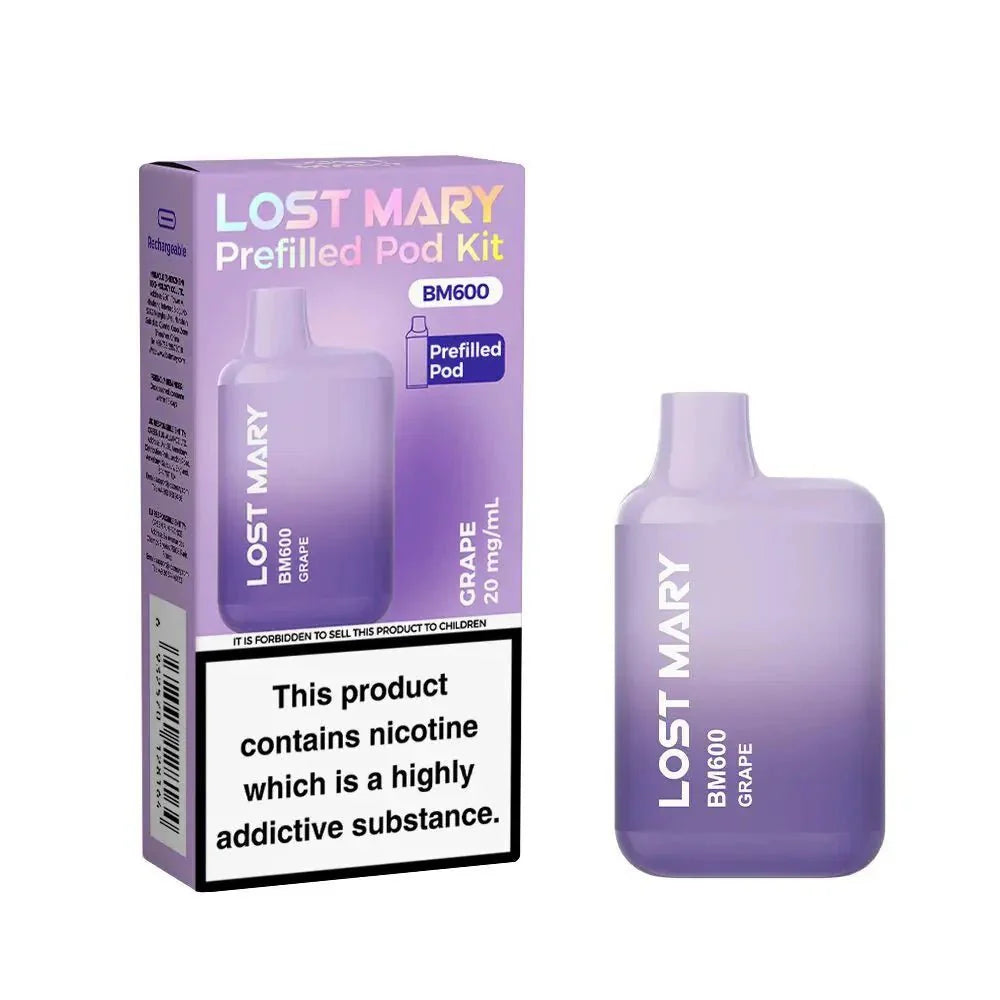 Lost Mary BM600 Prefilled Pod Vape Kit Lost Mary BM600 Prefilled Pod Vape Kit