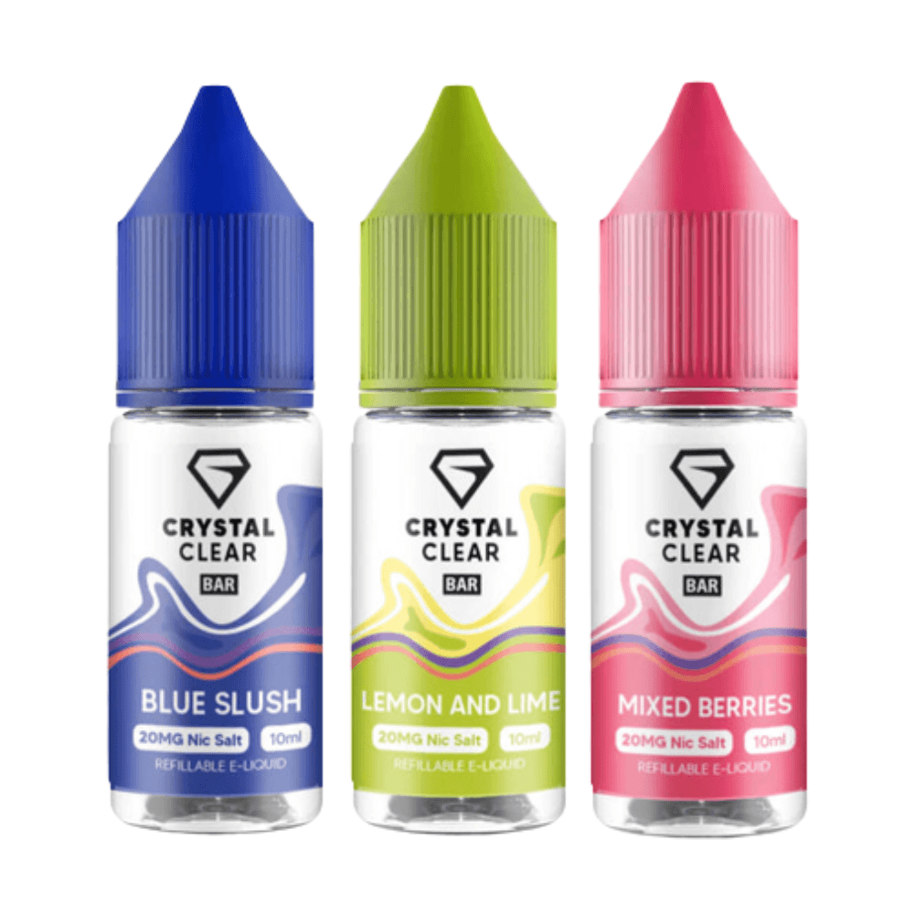 Crystal Clear Nic Salts 10ml- Pack Of 10 - YD VAPE STORE