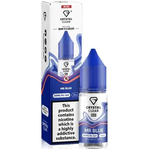 Crystal Clear Nic Salts 10ml- Pack Of 10 - YD VAPE STORE