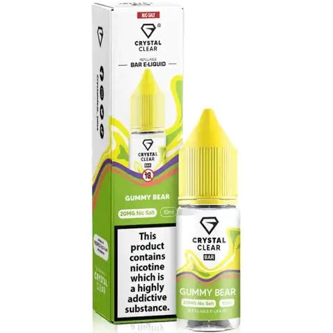 Crystal Clear Nic Salts 10ml- Pack Of 10 - YD VAPE STORE