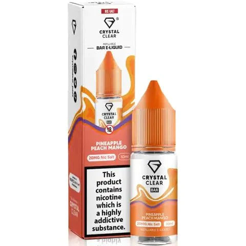 Crystal Clear Nic Salts 10ml- Pack Of 10 - YD VAPE STORE