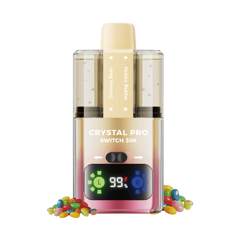 bulk wholesale Crystal Pro Switch 30k Vape Kit Box of 5 - Gummy Bear / Hubba Bubba